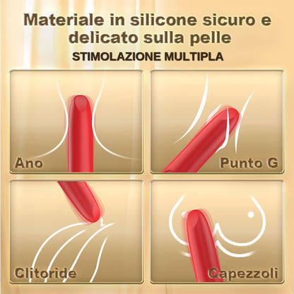 Ring—Vibratore a proiettile con stimolazione clitoridea di precisione a 12 vibrazioni