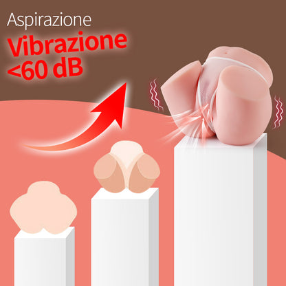 HERA 3 frequenze di aspirazione 6 frequenze di vibrazione bambole del sesso realistiche