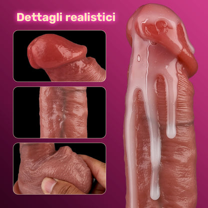 Vibrazione a 9 frequenze + simulazione del pene telescopico a 3 frequenze, riscaldamento