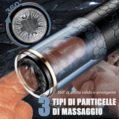 SPINNE Masturbatore elettrico cup rotazione telescopica 6 frequenza 3 velocità