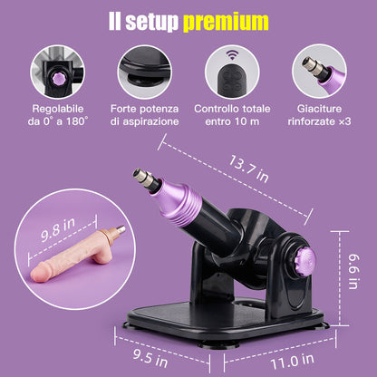 Thrust Master – Macchina del sesso con motore più potente, regolabile a 180°, sextoy a movimento di spinta per donne