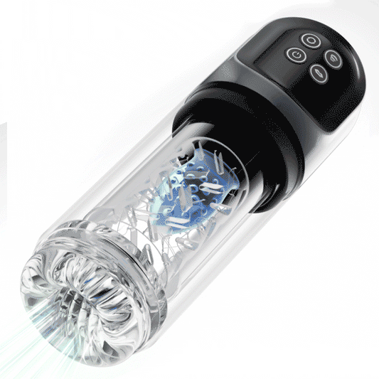 7 Sucking Dual-Temperature SPA Boner Enlarger 7 Rotating 360° Massage Masturbator