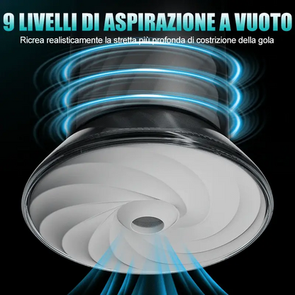 Bliss - Masturbatore Elettrico 9 Modalità di Aspirazione & Vibrazione Potente Manicotto Largo 2,8x