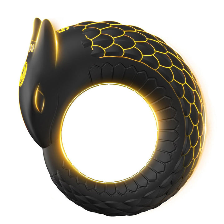Dragon Thunder – Anello penieno a 10 vibrazioni, giocattolo in silicone a lunga durata