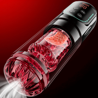 Cinder – Stroker per fellatio con spinta, rotazione, aspirazione, vibrazione e leccata, controllato tramite app