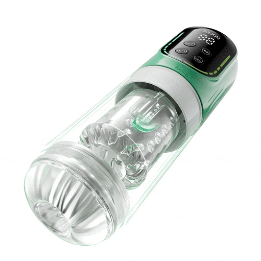 Heaven - Masturbatore Automatico 5 in 1 Rotante a Spinta Aspirazione Vibrazione Licking Stroker