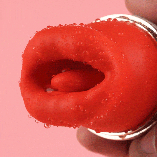 Bocca Lingua 4 in 1 Leccare & Mordere & Succhiare & Vibratore Clitorale Vibrante