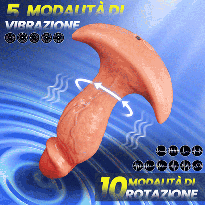 Levi – Plug anale / dildo anale vibrante e rotante a 360° con APP e telecomando per uomini e donne