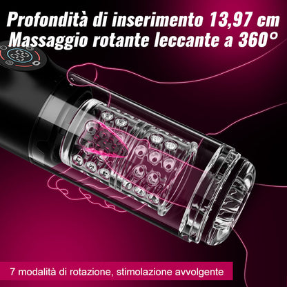Poseidon-Masturbatore da bagno 3 in 1 7 succhi + 7 girelle Il re della masturbazione in acqua!