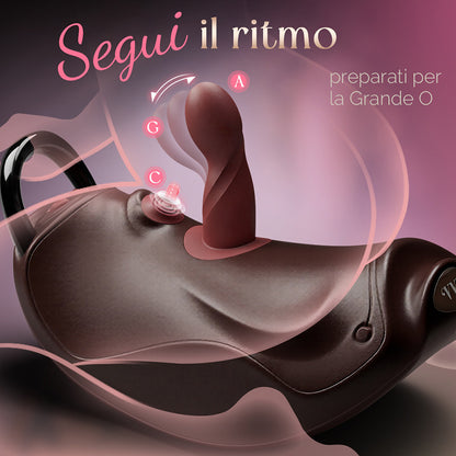 Macchina Sessuale VVD Rider Air a Pistone con Doppia Vibrazione e Accessori | Hands-Free