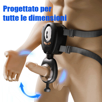 AssistPro-9 Stretch 9 Cintura a vibrazione Masturbatore indossabile