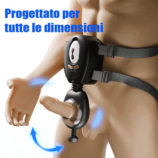 AssistPro-9 Stretch 9 Cintura a vibrazione Masturbatore indossabile
