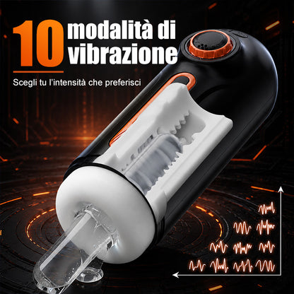 Alien - 5 IN 1 Masturbatore Cup High-Tech Suzione+Telescopico+Riscaldamento