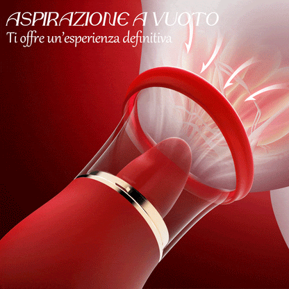 Ciuccio che succhia la stimolazione del capezzolo del vibratore del clitoride