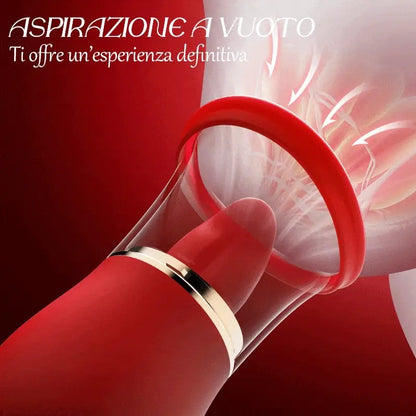 Ciuccio che succhia la stimolazione del capezzolo del vibratore del clitoride