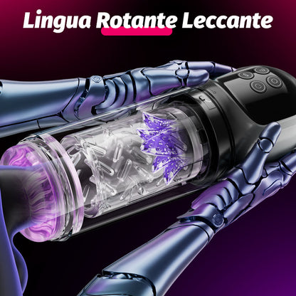 Vortex - 7 Sucking Dual-Temperature SPA Boner Enlarger 7 Rotating 360° Massage Masturbator