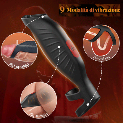 【Nuovi prodotti caldi】SemenSentry- Anello del pene efficiente a vibrazione con 9 frequenze