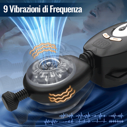 AssistPro-9 Stretch 9 Cintura a vibrazione Masturbatore indossabile