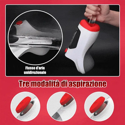 Ms.Agent - Leten 10 vibrazioni & valvola d'aria a vuoto Gola profonda Masturbatore maschile