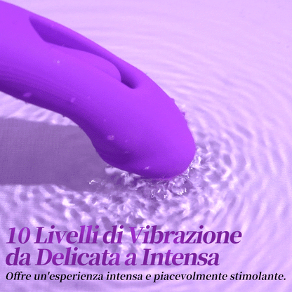 Isolde - Vibratore G-Spot Aggiornato a Forma di Bocca con Lingua Stimolante per Clitoride e Movimento Fluttuante
