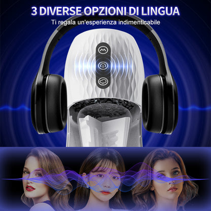 Fantasy - Masturbatore riscaldato con vibrazione a 10 frequenze e aspirazione a 5 frequenze