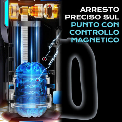 【Spedizione gratuita】LETEN 10 Masturbatore ad alta velocità con supporto per telefono