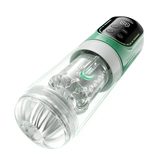 Heaven - Masturbatore Automatico 5 in 1 Rotante a Spinta Aspirazione Vibrazione Licking Stroker