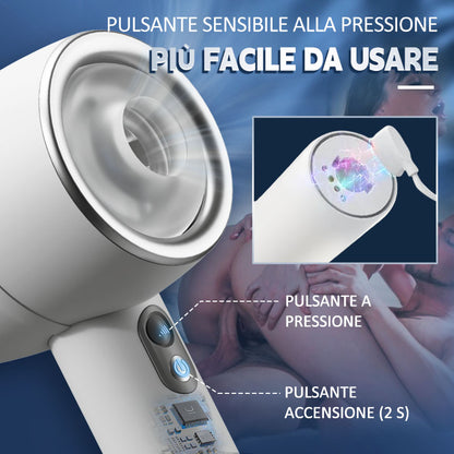 Hardy Masturbatore Cup portatile con due estremità aperte 3 Telescopica