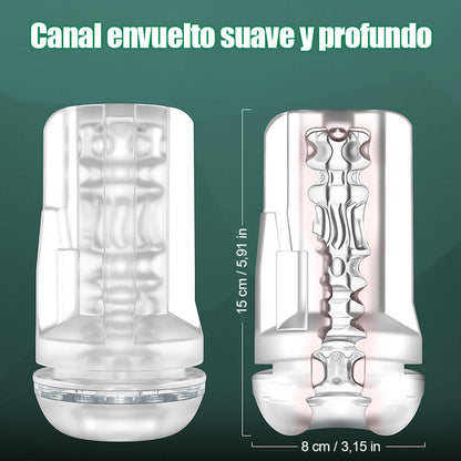 Abyss - Pompa per Pene a Vuoto con 10 Suction & 10 Vibrazioni - Pompa per Allargamento - Masturbatore Maschile
