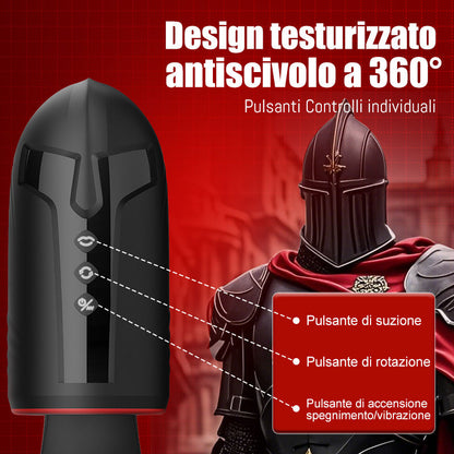 Cavallerista-10 Vibrazione 5 Succhiamento orale 3 Torsione rotazione del glande Allenamento + Masturbazione