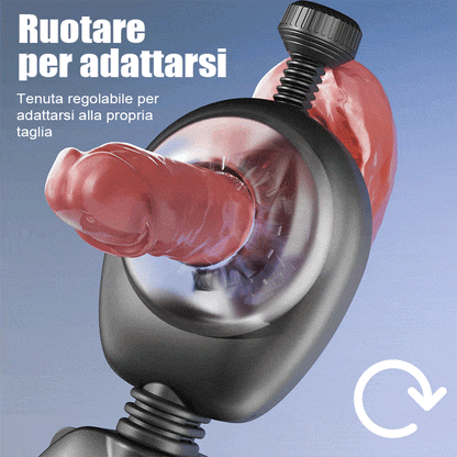 AssistPro-9 Stretch 9 Cintura a vibrazione Masturbatore indossabile