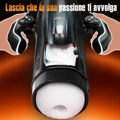 LETEN 10 Tazza per masturbatore riscaldante con aspirazione e spinta
