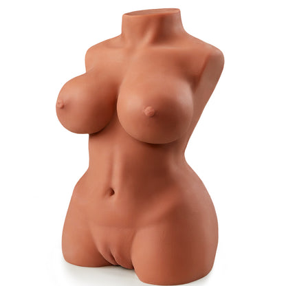 Masturbatore della Bambola del Sesso Colore Cioccolato Masturbatori della Vagina dell'Ano 4.85KG Aivrobta