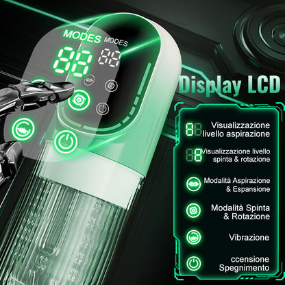 Heaven - Masturbatore Automatico 5 in 1 Rotante a Spinta Aspirazione Vibrazione Licking Stroker