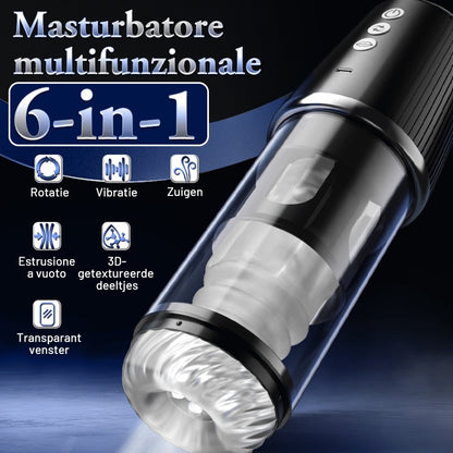 5 Rotanti 5 Succhianti 7 Vibranti Masturbazione e allenamento 2 IN 1