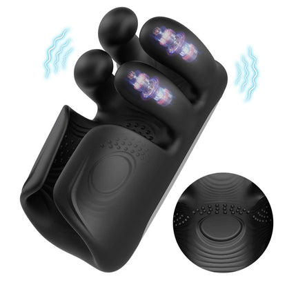 Automatico 10 dita Pinchin & Tapping per la terapia di massaggio Vibratore del pene