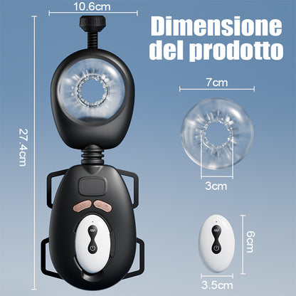 AssistPro-9 Stretch 9 Cintura a vibrazione Masturbatore indossabile