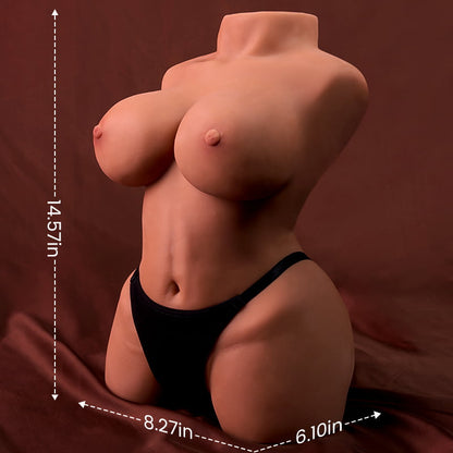 Masturbatore della Bambola del Sesso Colore Cioccolato Masturbatori della Vagina dell'Ano 4.85KG Aivrobta
