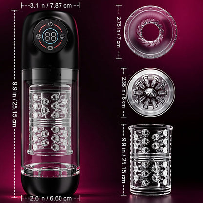 Poseidon-Masturbatore da bagno 3 in 1 7 succhi + 7 girelle Il re della masturbazione in acqua!