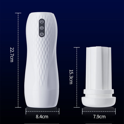 Fantasy - Masturbatore riscaldato con vibrazione a 10 frequenze e aspirazione a 5 frequenze