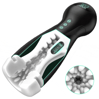 Evolution-8 Succhiare 10 Vibrare One Touch Orgasmo Masturbatore digitale a vuoto