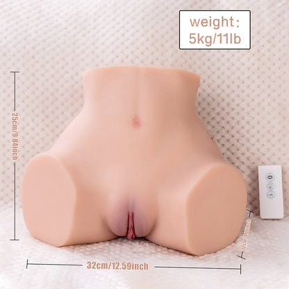【Luona】 Figa Succhiata + Culo Vibrante Bambola Sessuale 5.4 kg