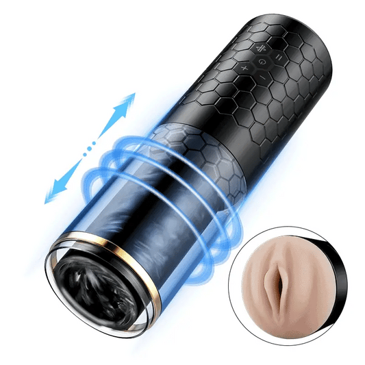 SPINNE Masturbatore elettrico cup rotazione telescopica 6 frequenza 3 velocità